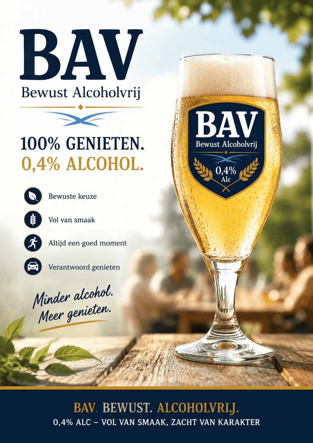 BAV Bewust Alcoholvrij campagnebeeld